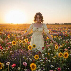 Faithfull The Brand Women's Mariette Mini Dress Dahlee Floral Print Size M NWT